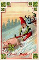 Zwerg Schwein Neujahr 1917 I-II Cochon Bonne Annee Lutin - Fairy Tales, Popular Stories & Legends