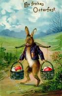 Ostern Hase Personifiziert 1908 I-II Paques - Easter