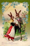 Ostern Hasen Personifiziert 1904 I-II Paques - Pasqua