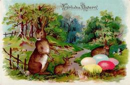 Ostern Hasen Personifiziert 1908 I-II (Eckbug) Paques - Easter