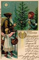 WEIHNACHTSMANN - Prägelitho 1902 I-II - Santa Claus