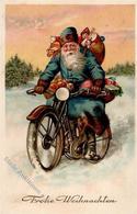 Weihnachtsmann Motorrad Spielzeug  I-II Pere Noel Jouet - Santa Claus