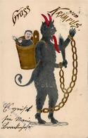 Krampus Prägedruck 1901 I-II (Marke Entfernt) - Other & Unclassified