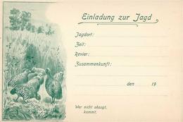 Jagd Einladung I- Chasse - Other & Unclassified