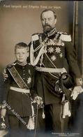 Adel Lippe Detmold Fürst Leopold Und Erbprinz Ernst Foto AK I-II - Royal Families