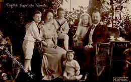 Adel Lippe Detmold Fürst Leopold Und Familie Foto AK I-II - Koninklijke Families