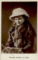 Adel Lippe Detmold Prinzessin Karoline Foto AK I-II - Familles Royales