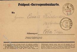 Militär Feldpost Correspondenzkarte 1870 I-II - Sonstige & Ohne Zuordnung