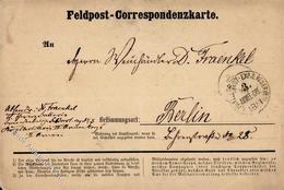 Militär Feldpost Correspondenzkarte 1870 I-II - Autres & Non Classés