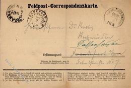 Militär Feldpost Correspondenzkarte 1870 I-II - Sonstige & Ohne Zuordnung