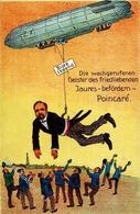 Antipropaganda WK I Frankreich Die Geister Des Friedliebenden Jaure Befördern Poincare I-II - Weltkrieg 1914-18