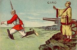 Antipropaganda WK I Kiautschou Künstlerkarte I-II - Guerre 1914-18