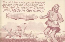 Antipropaganda WK I Made In Germany Künstlerkarte I-II - Guerre 1914-18