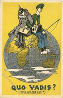 Antipropaganda WK I Wo Gehst Du Hin Künstlerkarte I-II - War 1914-18