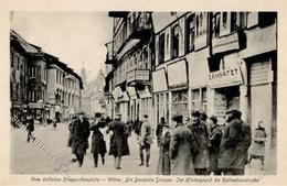 WK I Wilna Litauen Die Deutsche Straße  I-II - Guerre 1914-18
