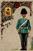 Regiment Bad Cannstatt (7000) Nr. 8 Husaren Regt,  Prägedruck 1905 II (fleckig) - Regimenten