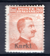 1917/21  - ISOLE ITALIANE DELL'EGEO: KARKI -  Italia - Catg. Unif.  10 - Firmato. Biondi - LH - (W2019.37..) - Egeo (Carchi)