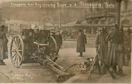 REVOLUTION BERLIN 1918/1919 - Fotokarte -TRUPPEN Der Regierung KAPP A.d. Potsdamer Platz I-II - Storia