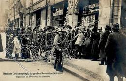 Revolution Paßkontrolle Am Spittelmarkt Foto AK I-II - Geschichte