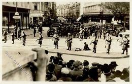 ÖSTERREICH-ANSCHLUSS 1938 WK II - Foto-Ak -GRAZ - Im Belagerungszustand Bismarckplatz 11.März 1938 - 2 Stunden Vor Der B - War 1939-45