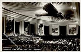 Propaganda WK II Charlottenburg (1000) Ausstellung Gebt Mir 4 Jahre Zeit Ehrenhalle Foto AK I-II (Marke Teilweise Entfer - Guerre 1939-45