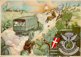 Propaganda WK II Italien Autoraggruppamento Künstlerkarte I-II (Stauchung) - Guerra 1939-45