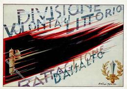 Propaganda WK II Italien Divisione Volontari Del Littorio Battaglione D'assalto Sign. Mafarka, B.  Künstlerkarte I-II - Guerra 1939-45