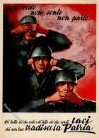 Propaganda WK II Italien Federazione Del Fasci Di Combattimento Teramo Künstlerkarte I-II - Guerra 1939-45