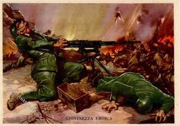 Propaganda WK II Italien Granatiere 3. Reggimento Künstlerkarte I-II (fleckig) - Guerra 1939-45