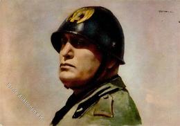 Mussolini Künstler-Karte I-II - Guerra 1939-45