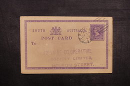 AUSTRALIE - Entier Postal De Adelaide En 1887 - L 40603 - Cartas & Documentos
