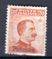 1917/21  - ISOLE ITALIANE DELL'EGEO: PATMOS -  Italia - Catg. Unif.  10 - Firmato. Biondi - LH - (W2019.37..) - Egeo (Patmo)