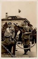 Hitler Mussolini WK II Foto-Karte I-II - Weltkrieg 1939-45