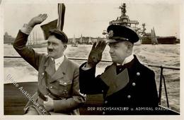 Hitler Raeder Admiral WK II  PH 352 Foto AK I-II - War 1939-45