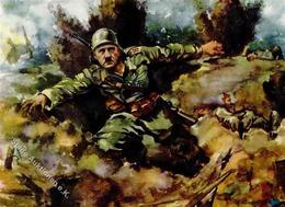 HITLER WK II - Hitler Als SOLDAT Im WELTKRIEG - Künstlerkarte Sign. Georg Hirmsch I-II - Guerra 1939-45