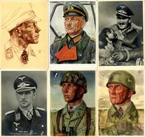 Ritterkreuzträger WK II Lot Mit 6 Foto Und Willrich-Karten I-II - Weltkrieg 1939-45