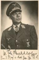 Ritterkreuzträger WK II Richthofen, Wolfram Dr. V. Generalmajor Mit Orign. Unterschrift Foto 13,5 X 8,5 Cm I-II - Guerre 1939-45
