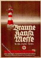 BREMEN WK II - BRAUNE HANSA MESSE 1934 - Künstlerkarte Sign. Meyer-Lahusen I - War 1939-45