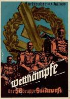 KARLSRUHE WK II - SA-WETTKÄMPFE Der SA-Gruppe Südwest 1938 I-II - Guerre 1939-45