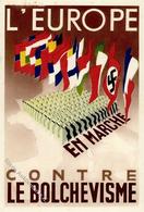 LILLE WK II - EXPO INT.BOLCHEWISMUS CONTRE EUROPE 1942 Mit S-o I - Oorlog 1939-45