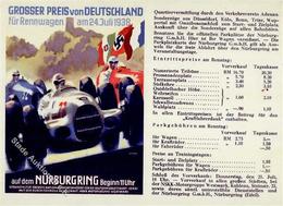 NÜRBURGRING WK II - GROSSER PREIS Von DEUTSCHLAND Für RENNWAGEN 1938 I - Weltkrieg 1939-45