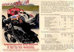 NÜRBURGRING WK II - INT. EIFEL-RENNEN Für MOTORRÄDER Und RENNWAGEN - NSKK Motorgruppe Westmark I - War 1939-45