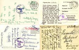 SS Feldpost WK II Lot Mit 7 Ansichtskarten I-II - Weltkrieg 1939-45