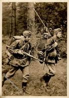 SS WK II Unsere Waffen SS Funktrupp Nimmt Stellungswechsel Vor Foto AK I-II - Guerre 1939-45