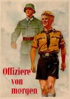 HITLER-JUGEND WK II - Werde OFFIZIER Des HEERES Sign. Künstlerkarte 1944 I-II - Guerre 1939-45