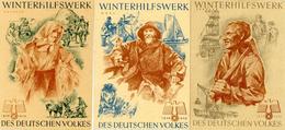 WHW WK II Lot Mit 6 Türplaketten 1938/39 I-II (1x Reißnagelloch) - Weltkrieg 1939-45