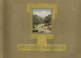 Sammelbild-Album Deutsche Kolonien Hrsg. Zigaretten Bilderdienst Dresden Kompl. Mit Schutzkarton II (fleckig) Colonies - Guerra 1939-45