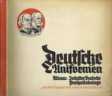 Sammelbild-Album Deutsche Uniformen Album Zeitalter Deutsche Freiheitskriege 1932 Sturm Zigaretten Kompl. II (fleckig) - Guerra 1939-45