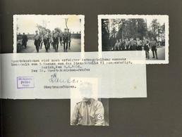 WK II Album Mit Circa 60 Fotos Und Diversen Belegen Und Dokumenten I-II - Guerra 1939-45