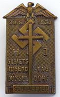WK II Anstecknadel HJ Düsseldorf (4000) Gebiets Jugendtag 1933 I-II - War 1939-45